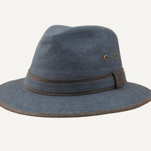 Sombrero Algodón con protección solar azul