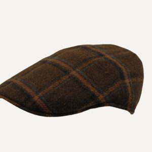 Gorra Clásica Cuadros Grandes Marrón