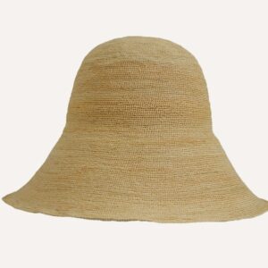sombrero tejido con la técnica de crochet
