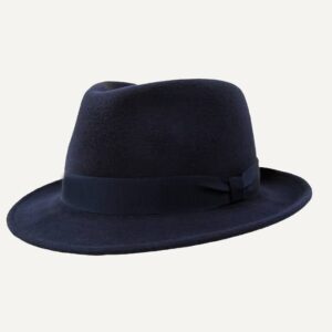 sombrero lana azul clásico