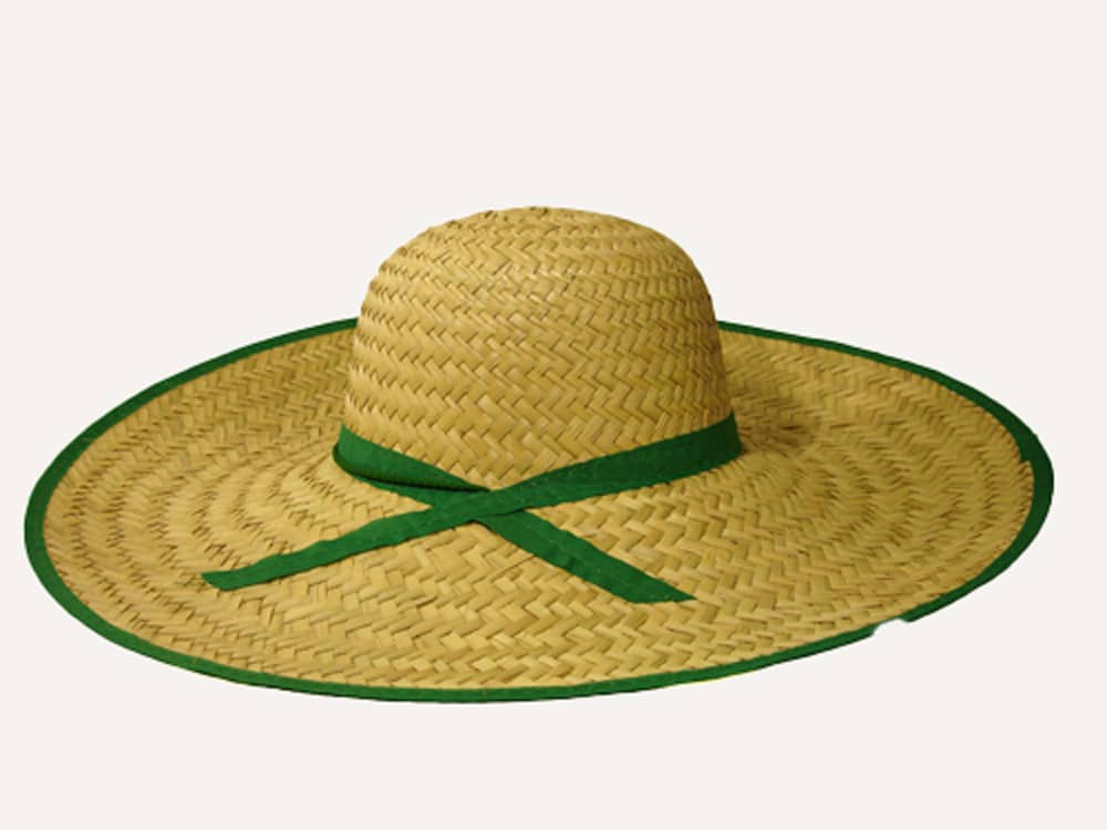 Campesino-verde sombrero de campesino