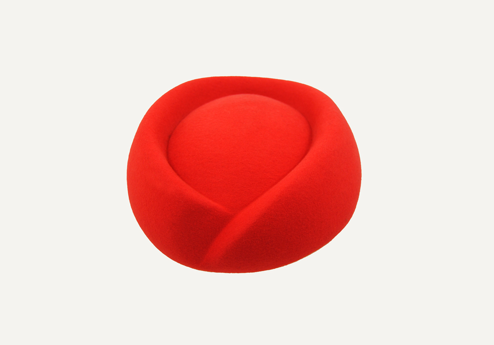 Casquete-mitad-rojo1 casquete ovalado azafata