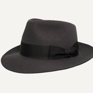 Sombrero Clásico pelo conejo gris