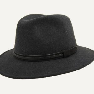 sombrero fieltro gris
