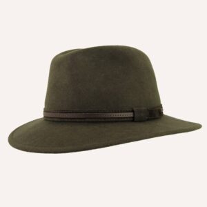 Sombrero fieltro Verde impermeable