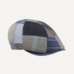 gorra patchwork caballero azules