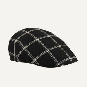Gorra moderna en color negro a rayas
