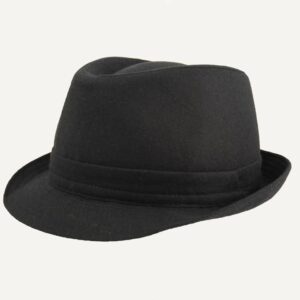 sombrero de ala corta en color negro