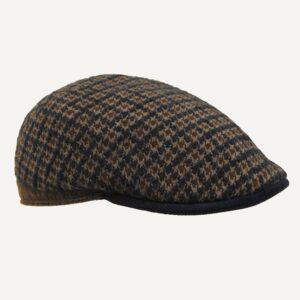 gorra de mohair en pata de gallo