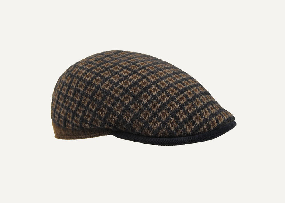 bt1237 gorra de mohair en pata de gallo