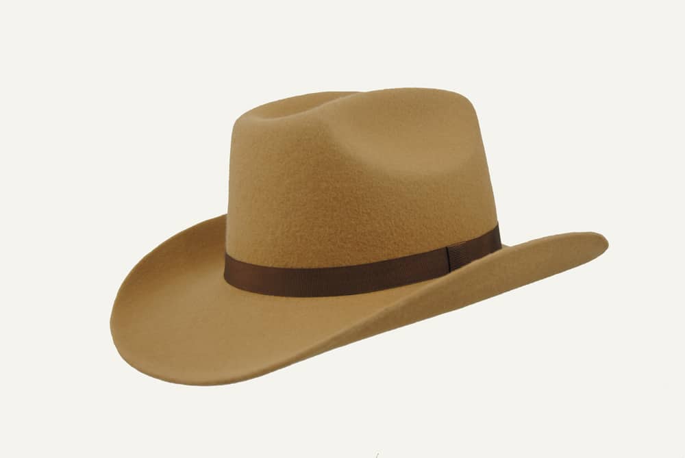 cowboy-fieltro-beige sombrero de cowboy o vaquero en beige