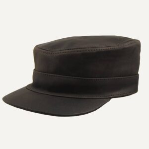 Gorra piel en color marron