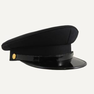 gorra de plato negra