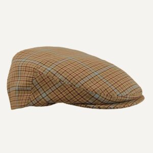 gorra clásica a cuadros marrones