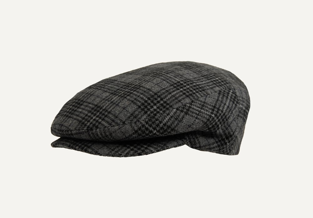 orejeras-gris-cuadros1 gorra de orejeras gris con cuadros y pata de gallo